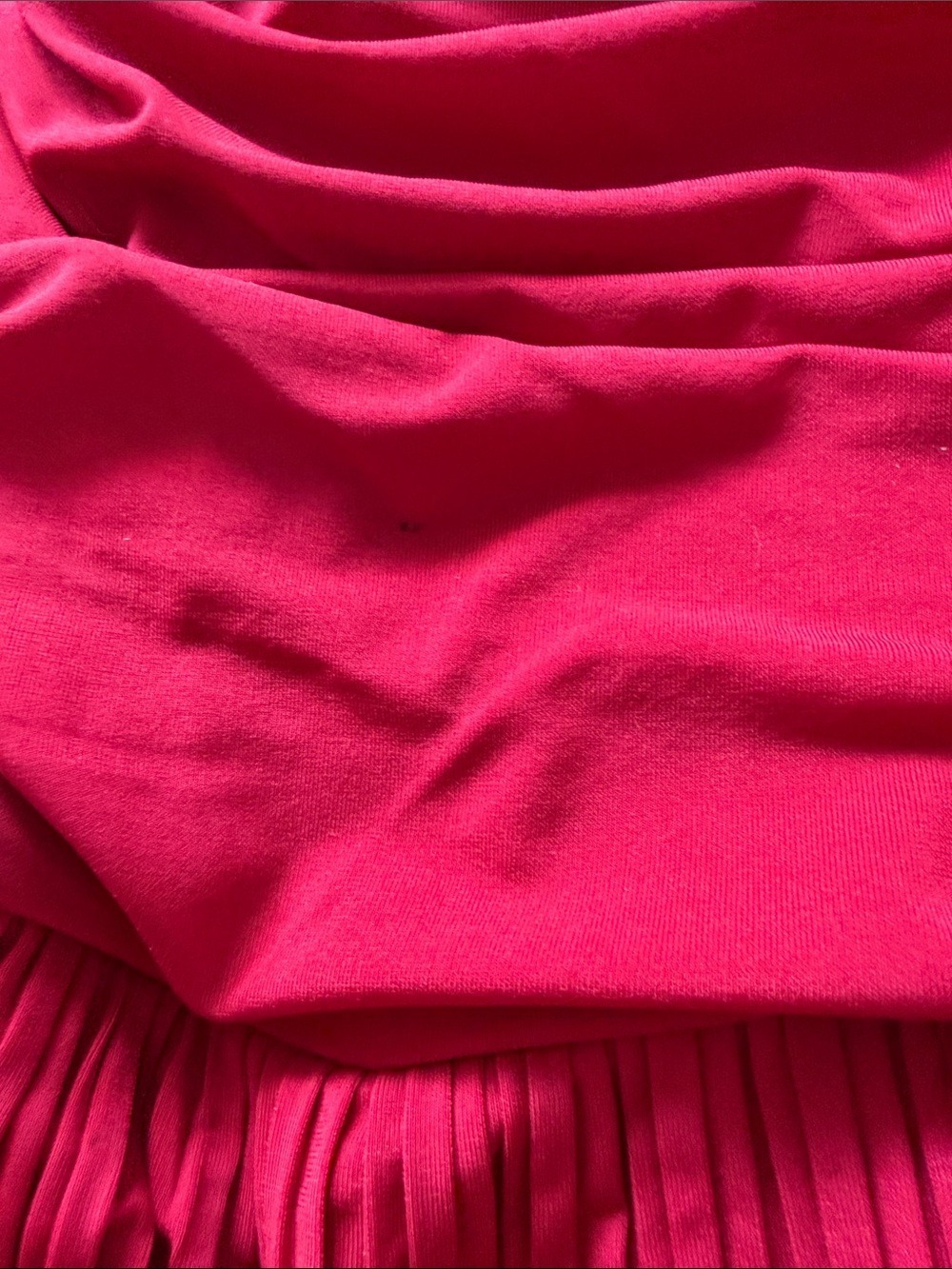 BCBGMaxAzria Red Halter Ruched Tiered Mini Dress Small - Picture 4 of 7
